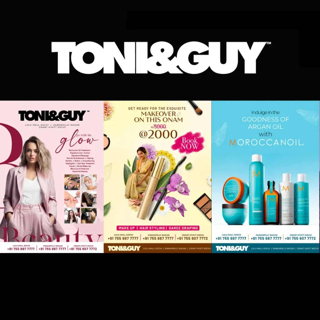 Creative-campaign-design-created-for-Toni&Guy-featuring-stylish-visuals-for-branding-and-social-media-marketing
